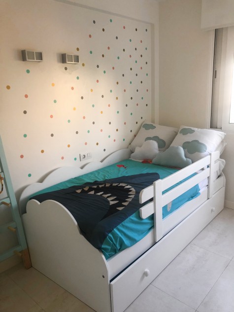 Lit gigogne Nuage avec barrière de lit