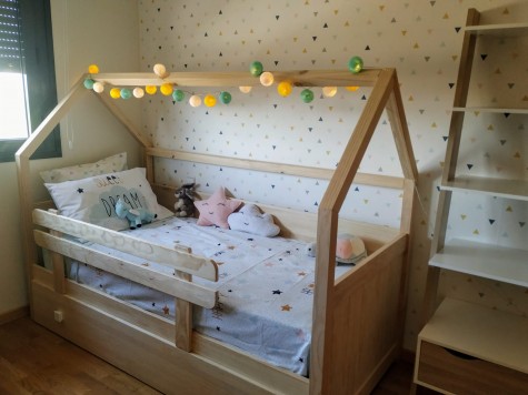 Lit gigogne Cabane en bois