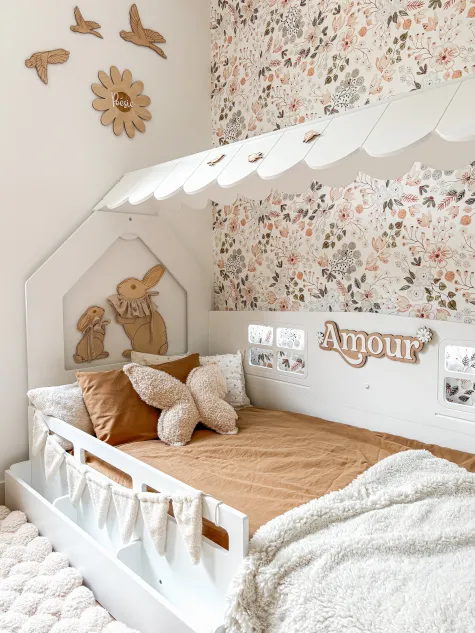 Lit Montessori cabane avec rangement