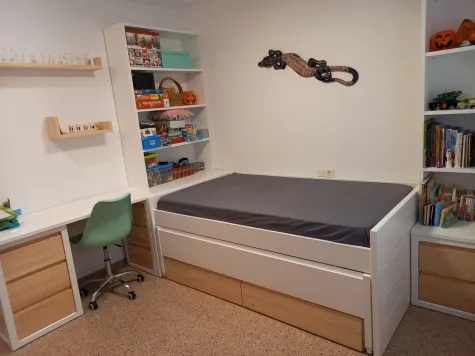 Lit gigogne avec tiroirs