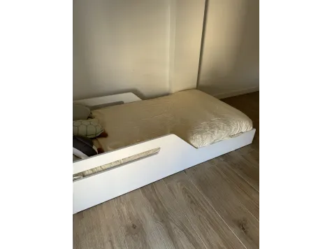 Lit bas droite blanc