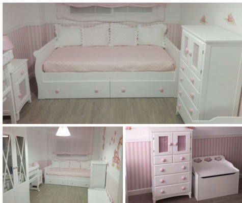 Chambre enfant avec lit avec rangement Gondole